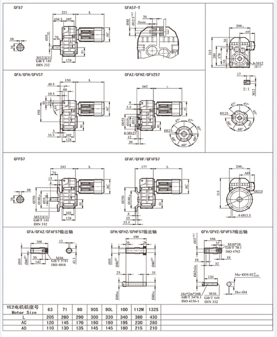 平行齒輪減速機參數